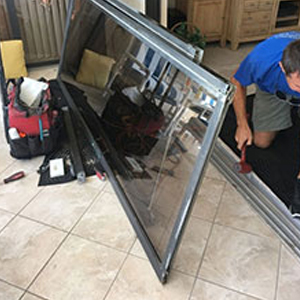 sliding glass door frame repair Roselle